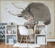 Taurus Wall Mural-astrology-Eazywallz