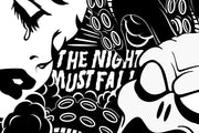 The Night Must Fall Illustration Wallpaper Mural-Urban,Textures,Modern Graphics-Eazywallz