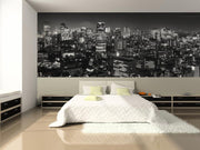 Tokyo Panorama Wall Mural-Black & White,Cityscapes,Panoramic-Eazywallz