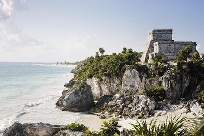 Tulum Temple, Mexico Wall Mural-Buildings & Landmarks,Landscapes & Nature,Tropical & Beach-Eazywallz