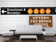 Uptown,Downtown Wall Mural-Buildings & Landmarks,Transportation,Urban,Textures-Eazywallz