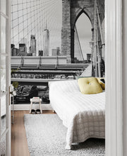 View on Brooklyn Bridge Wall Mural-Vintage-Eazywallz