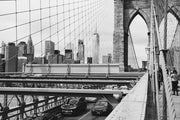 View on Brooklyn Bridge Wall Mural-Vintage-Eazywallz