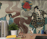 Vintage Japanese Theatre Play Wall Mural-Vintage-Eazywallz
