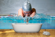 Woman swimming Wall Mural-Sports-Eazywallz