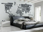 Word Cloud Map Wall Mural-Modern Graphics,Maps-Eazywallz