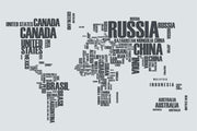 Word Cloud Map Wall Mural-Modern Graphics,Maps-Eazywallz